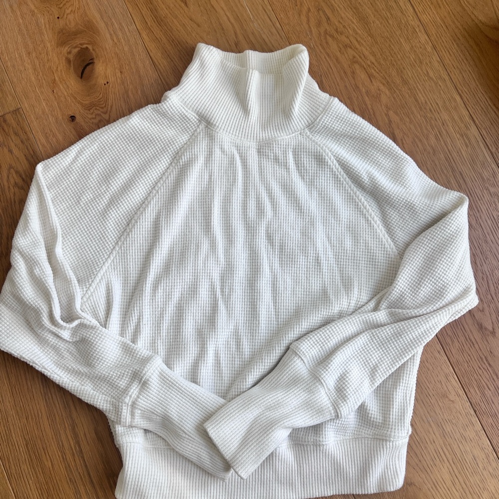 ALO Yoga Off-White Cowl Neck Sweater
